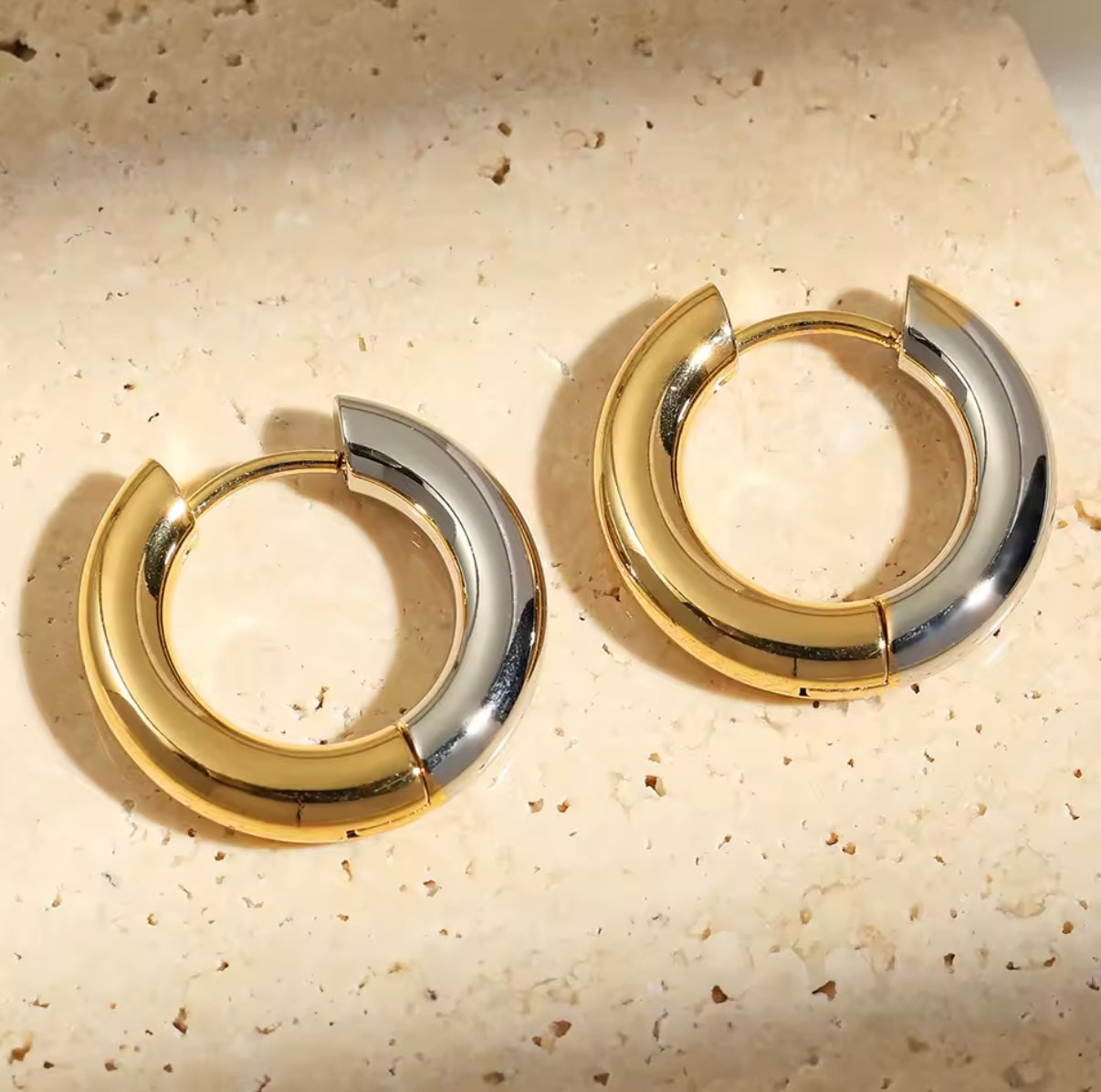 Gold&silver earrings