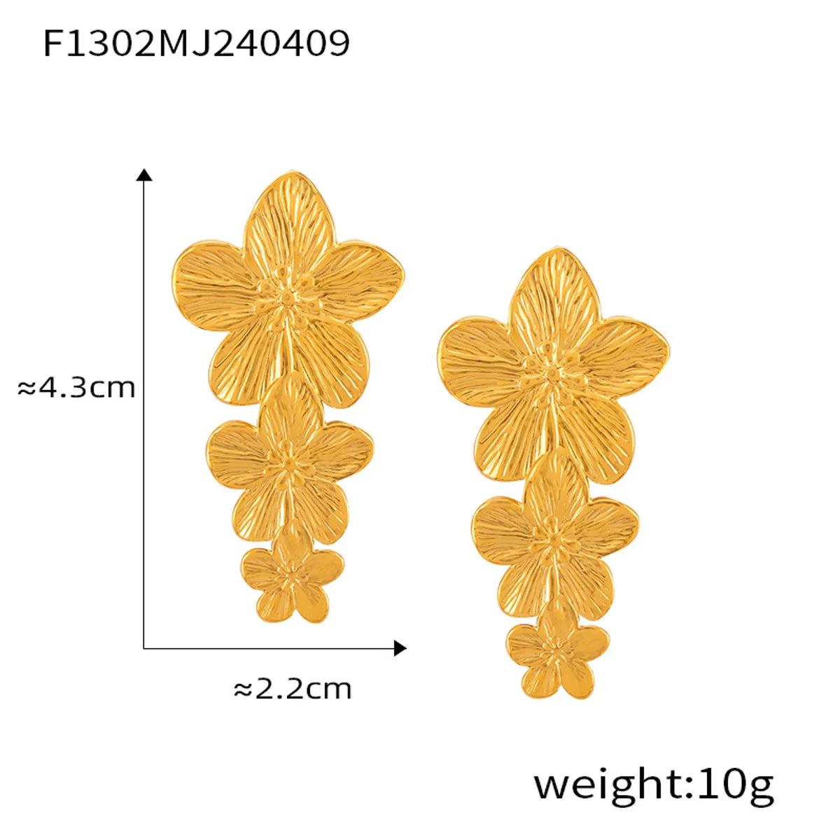 Flower earrings