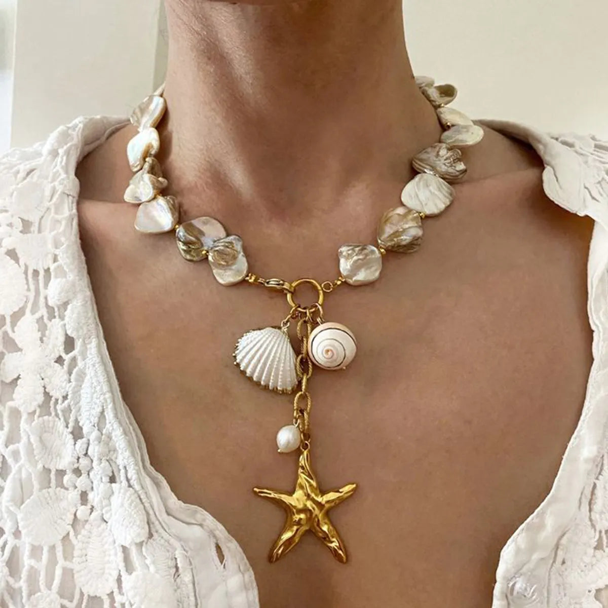 Sand and sea necklace